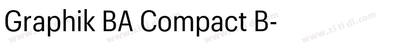 Graphik BA Compact B字体转换
